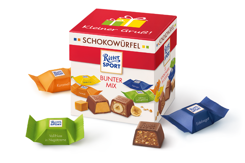 Конфеты Ritter Sport Schokowürfel Box Vielfalt (490465410)