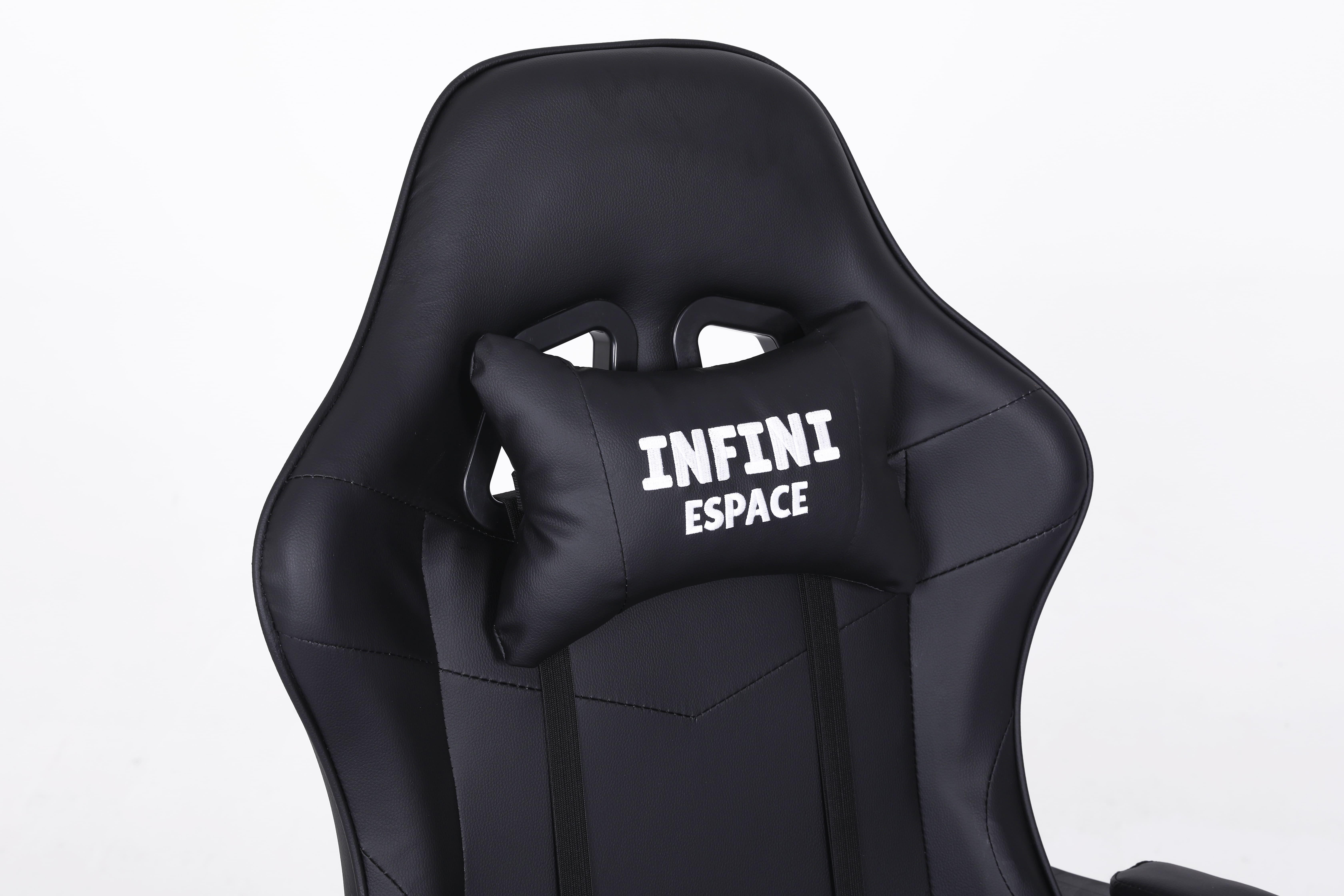 Кресло компьютерное с подставкой для ног Infini Espace Черный (22288278) - фото 7 Кресло компьютерное с подставкой для ног Infini Espace Черный (22288278) - фото 7