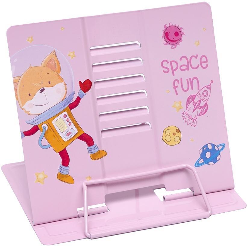 Подставка для книг Space Fun LTS-8207 металлическая Pink