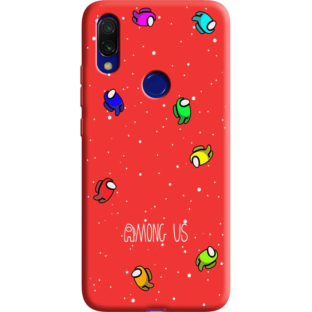 Чехол Boxface Xiaomi Redmi 7 Among Us Invisible Красный силикон (36506-bk76-37060)