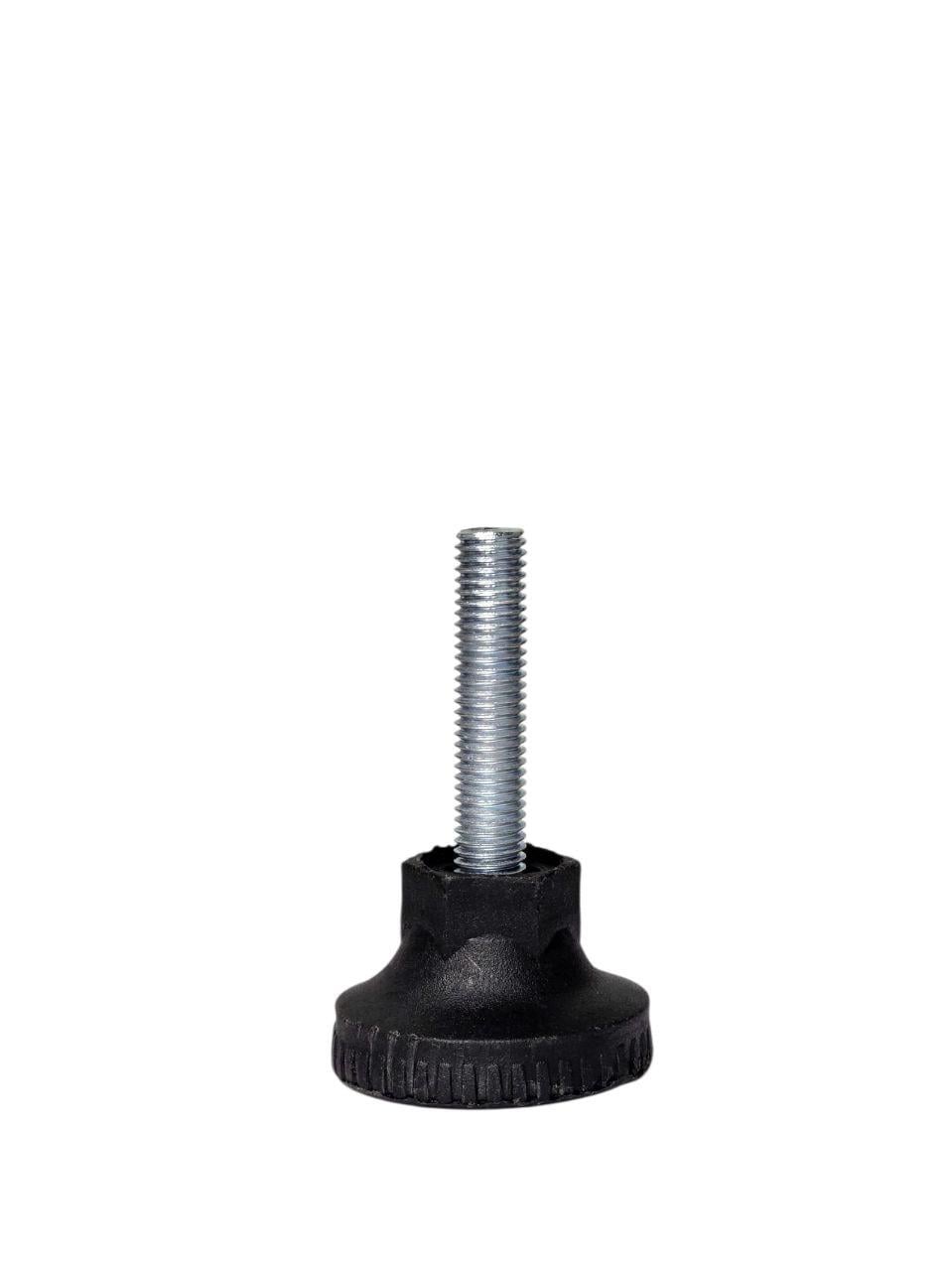Опора регулируемая M12 резьбовая оцинкованная L50 D55 1 шт. Черный (2577381489/К1368)