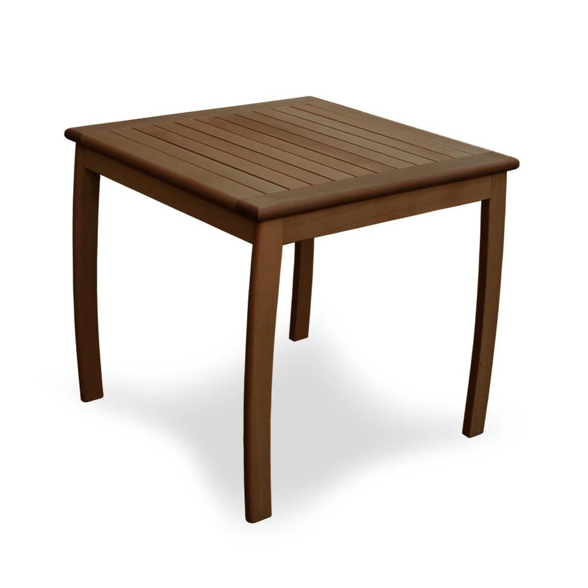 Обеденный стол Woodman Legato из натурального дерева бук 80х80 см Ореховый (53220)