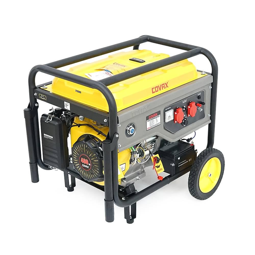 Генератор бензиновий Covax CV10000LD-E2 7,0kW однофазний 220V 50Hz DC12V 18HP Recoil/Electric Starter tank 25L 705x550x570 мм 84 кг (39156)
