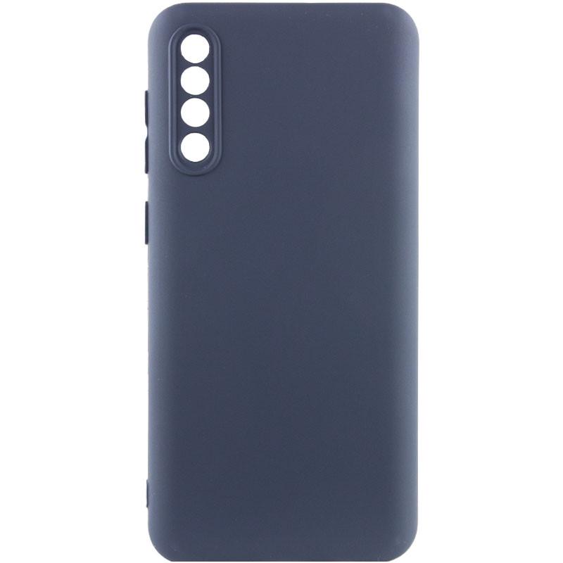 Противоударный чехол TPU GETMAN Liquid Silk Full Camera для Samsung Galaxy A50 (A505F) / A50s / A30s Синий / Midnight Blue