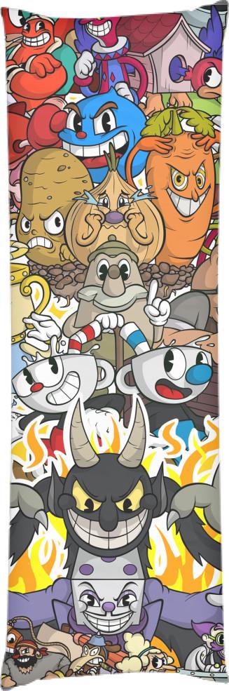 Подушка дакимакура Cuphead 4 60х180 см (14094580)
