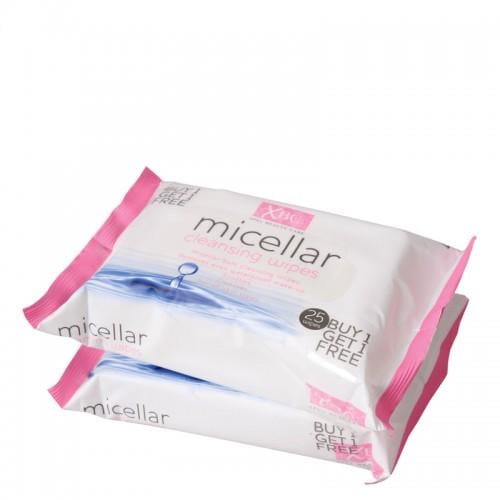 Влажные салфетки Xpel Micellar Cleansing Wipes для снятия макияжа для всех типов кожи 2х25 шт.