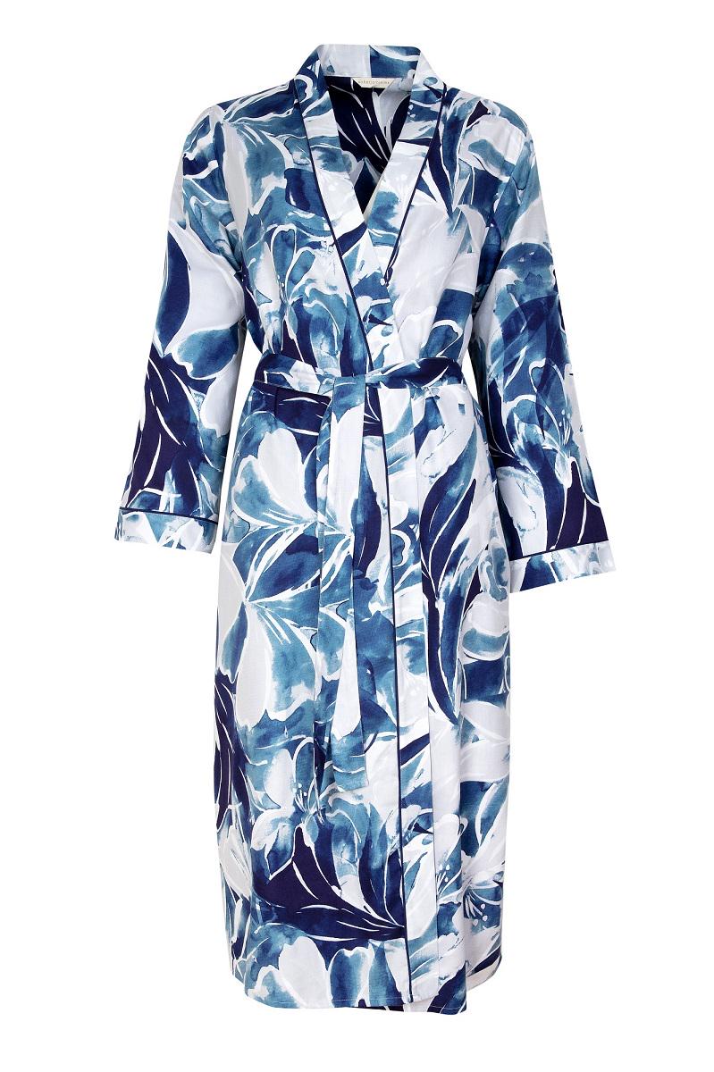 Халат женский CYBERJAMMIES Ellie 4862 р. 8 XS Синий/Белый (5051877358041)