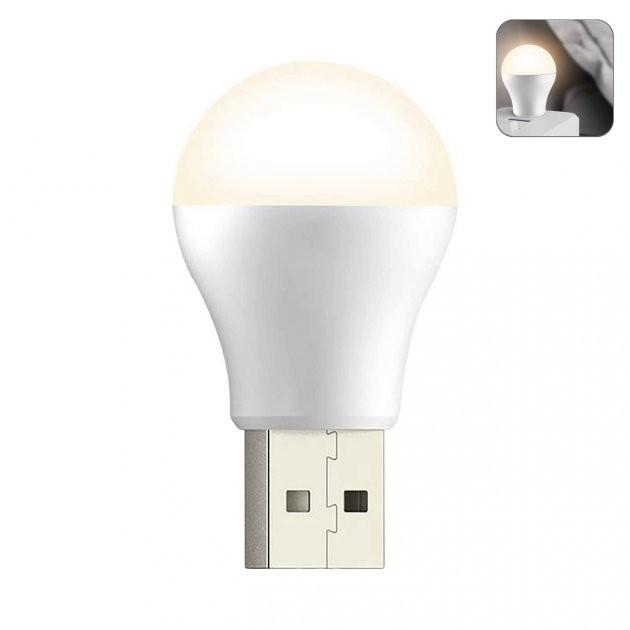 Лампочка LED для аварийного освещения от USB 1 Вт 5 В 150 Лм (6645unk) - фото 7