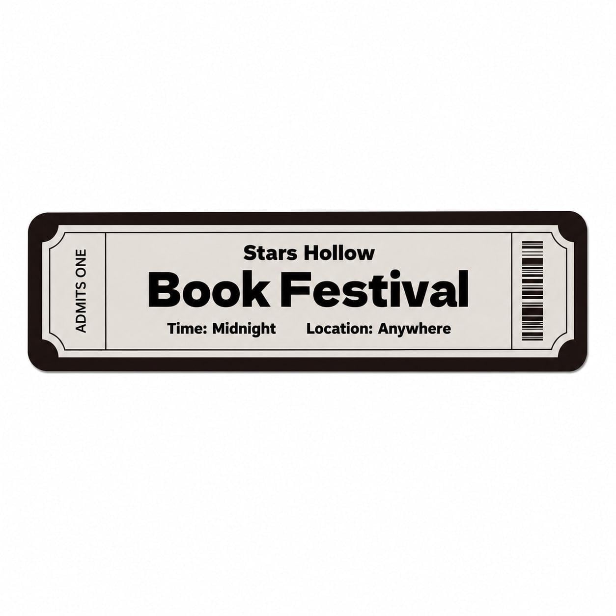 Закладка-квиток для книг картонна Book Festival Білий (37242559)