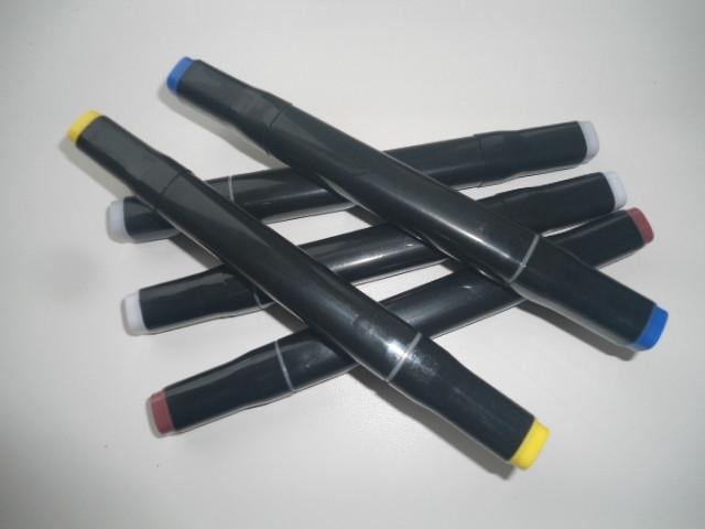 Маркери для малювання Touch двосторонні фломастери для скетчингу 36 шт. Чорний - фото 4