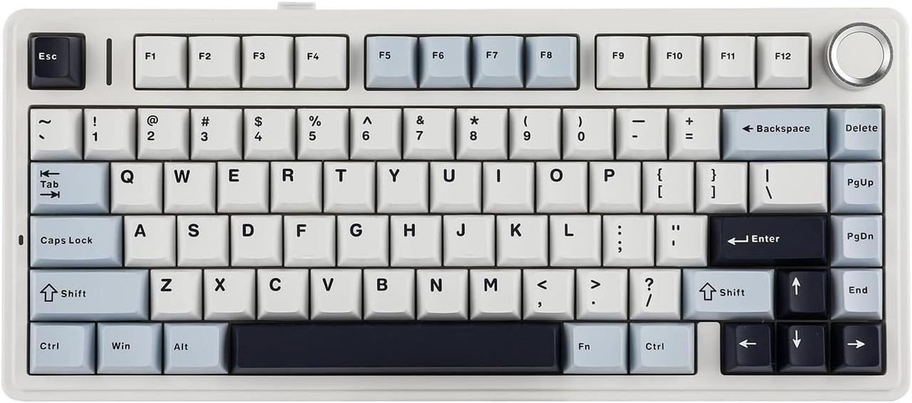 Клавиатура механическая игровая EPOMAKER AULA F75 раскладка 75% с регулятором беспроводная