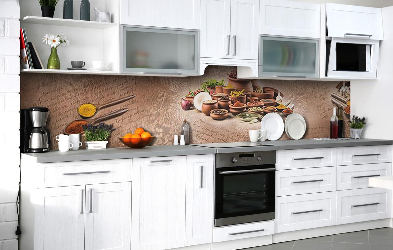 Кухонный фартук Пряности Марокко виниловый самоклеющийся 60х300 см