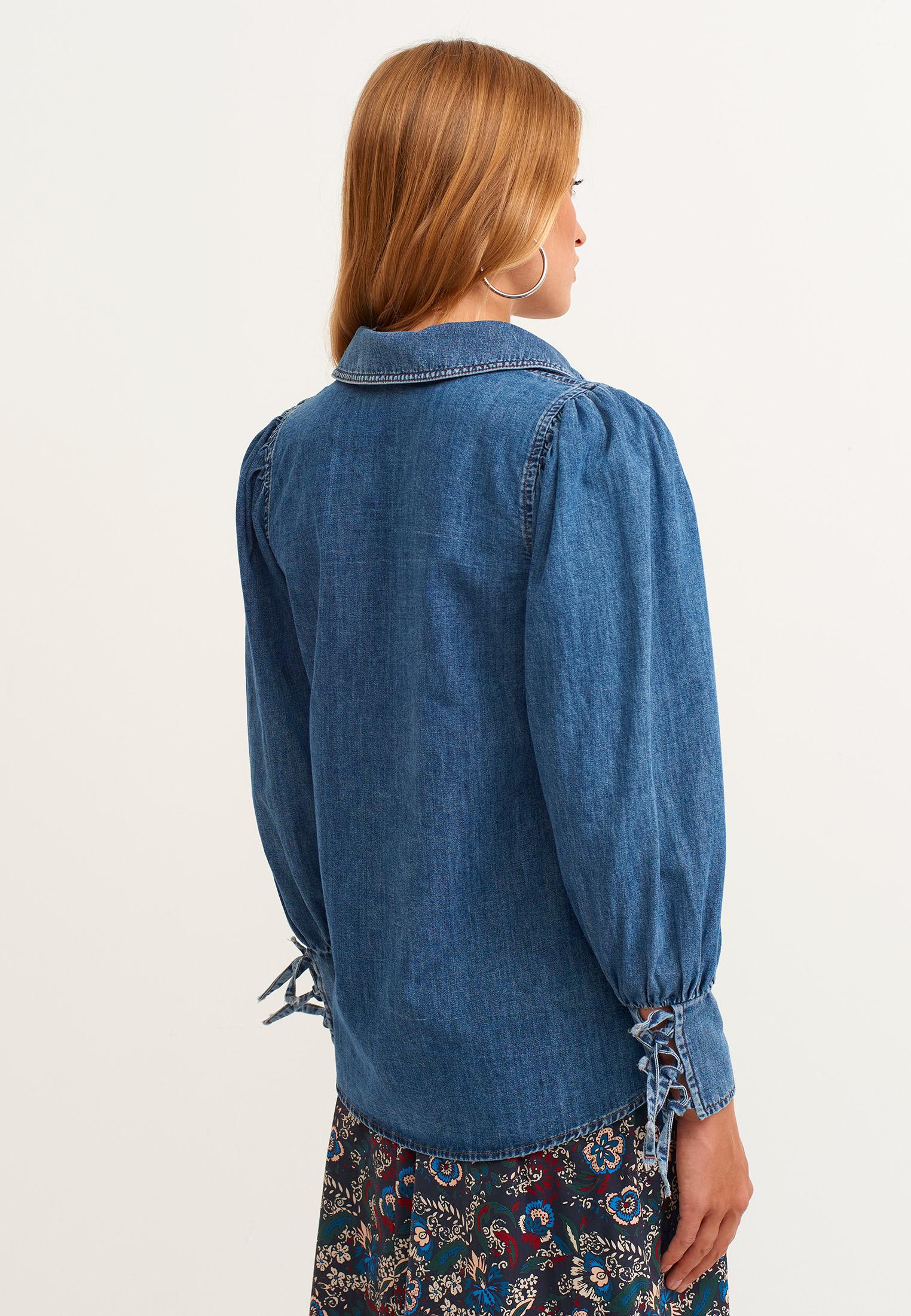 Рубашка женская Oxxo ox-gale XS Синий - фото 4 Рубашка женская Oxxo ox-gale XS Синий - фото 4