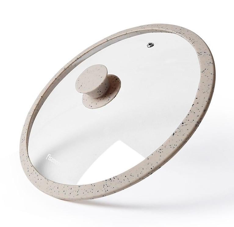 Кришка Fissman Arcades 28 см Бежевий (9980)