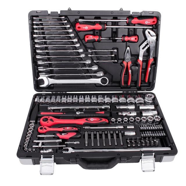 Набор инструментов профессиональный Intertool 1/4" 1/2" 119 пр.