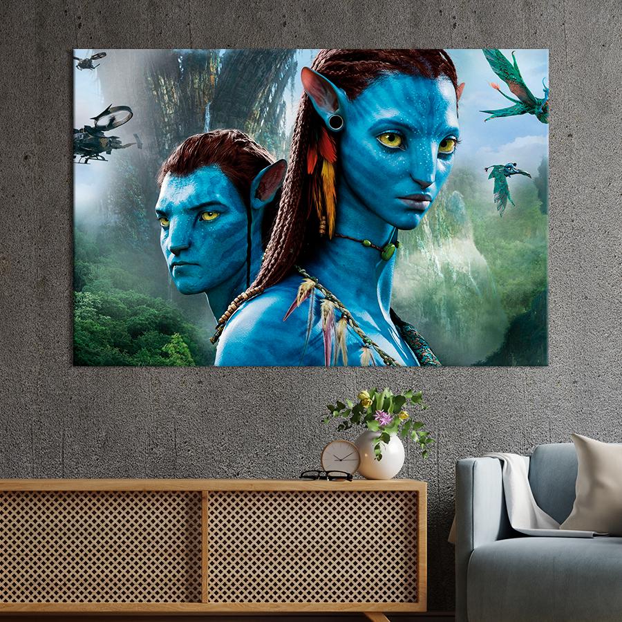 Настенний декор Влюбленные на'ви из Аватара 51x34 см (A17-1)