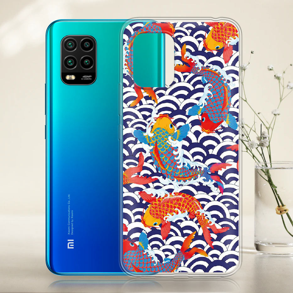 Чехол с рисунком Boxface Xiaomi Mi 10 Lite Koi Fish Прозрачный силикон (39438-up2477-39438) - фото 2 Чехол с рисунком Boxface Xiaomi Mi 10 Lite Koi Fish Прозрачный силикон (39438-up2477-39438) - фото 2