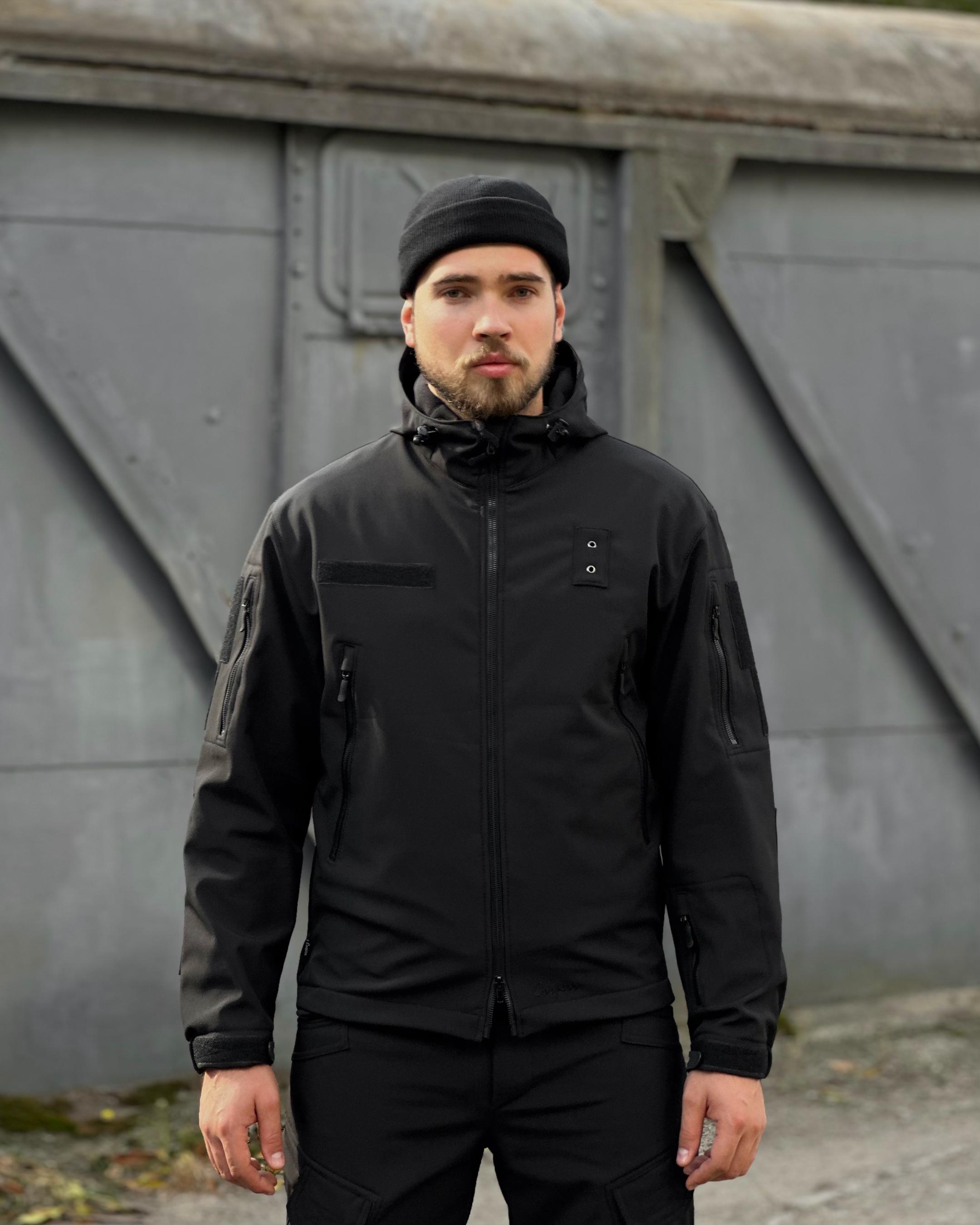 Куртка военная COOPERR Soft Shell II XS Черный (KUR-1.1.XS) - фото 6