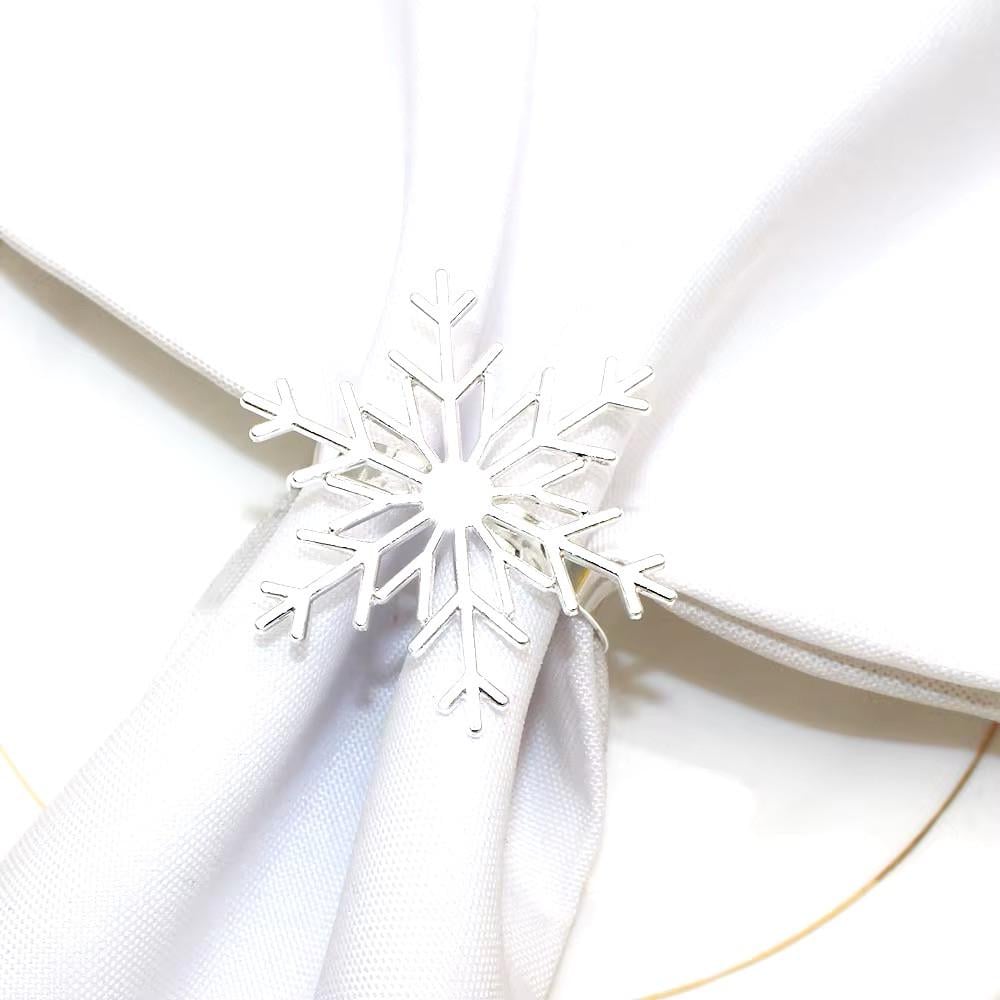 Набір кілець для серветок Сніжинки 6 шт. - фото 7 Набір кілець для серветок Сніжинки 6 шт. - фото 7