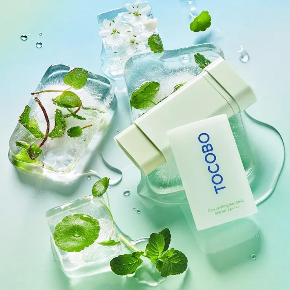Стик солнцезащитный с охлаждающим эффектом Tocobo Cica Cooling Sun Stick SPF50+ 18 г (TC0004) - фото 2