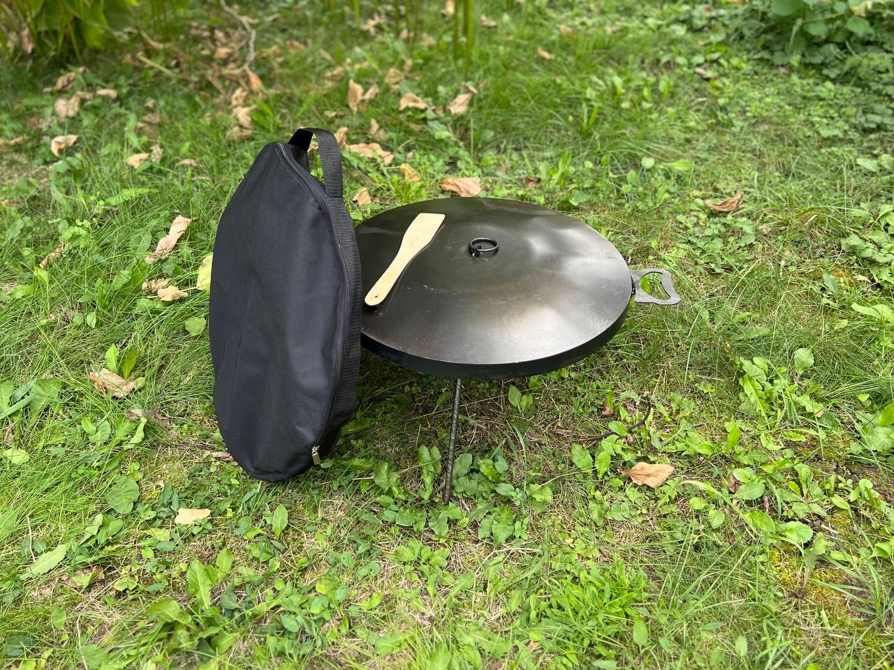 Сковорода с крышкой и чехлом GrillKov толщина с бортиком 4 мм d 40 см (2102-41) - фото 5