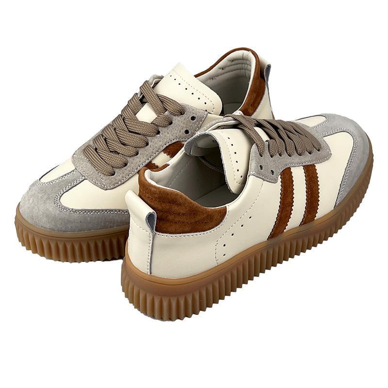 Кеды женские кожаные 7060-1 p. 37 23,5-24 см Бежевый - фото 3 Кеды женские кожаные 7060-1 p. 37 23,5-24 см Бежевый - фото 3