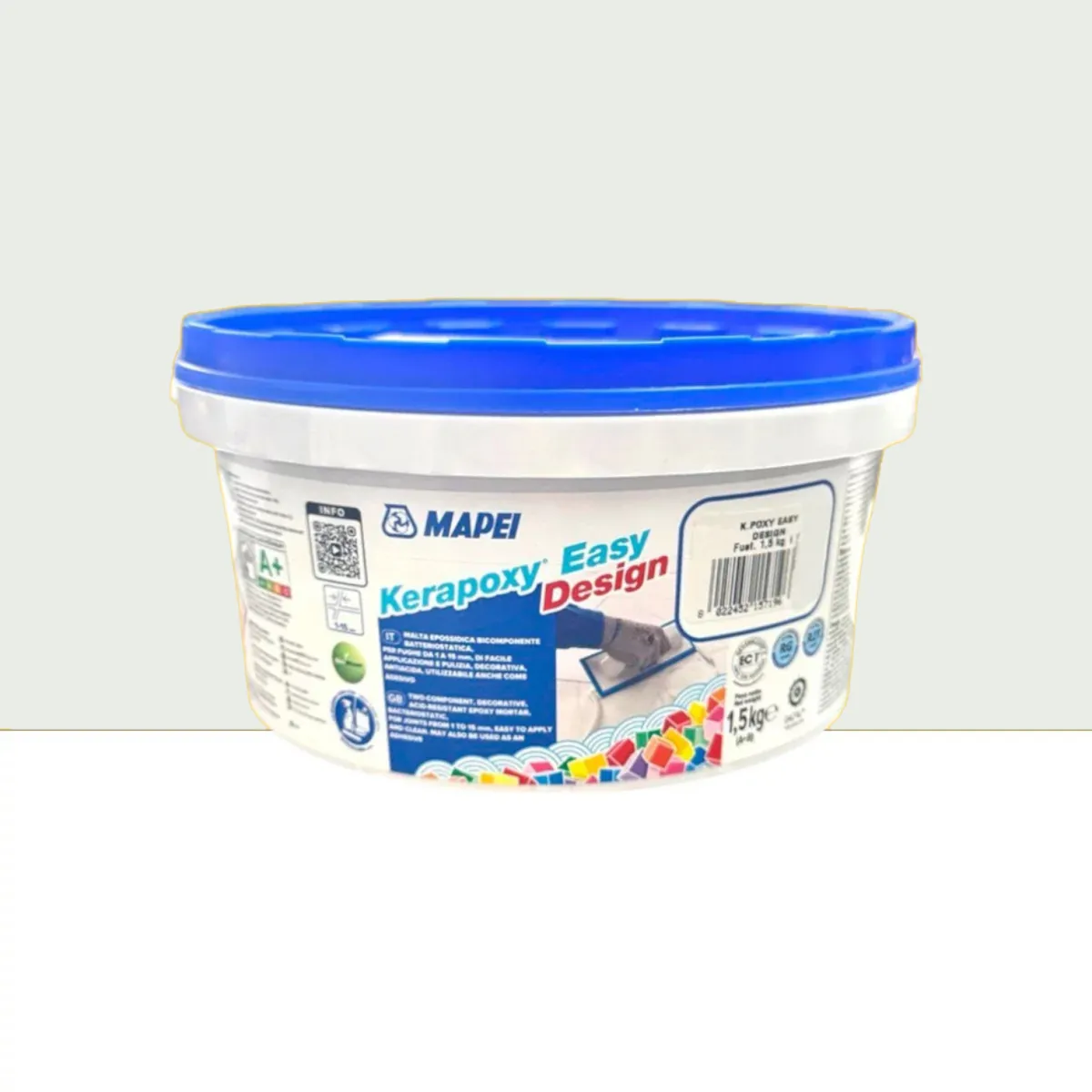 Фуга эпоксидная для швов Mapei KERAPOXY EASY DESIGN 1,5 кг №103 Светло-серый