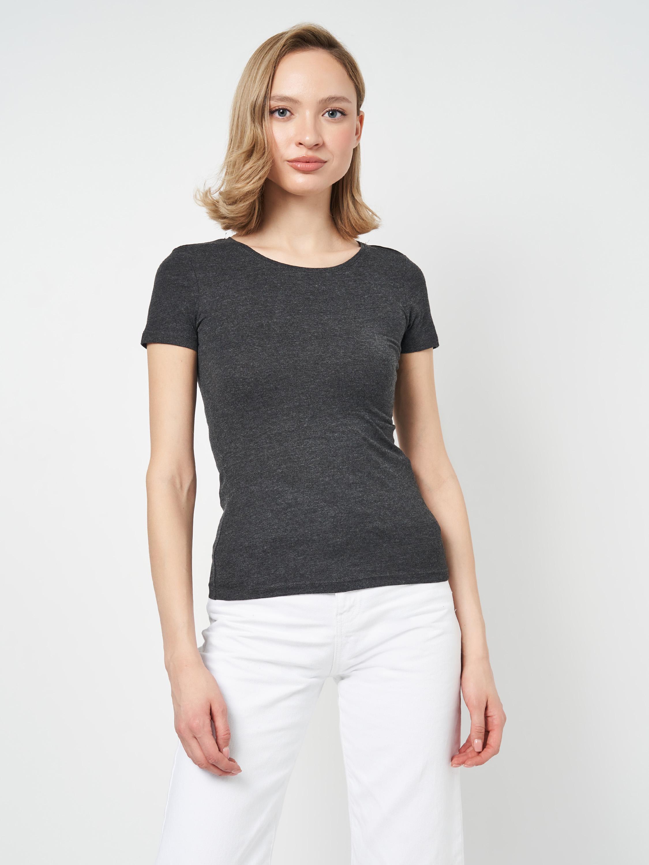 Футболка H&M XS Темно-Серый (1211826646)