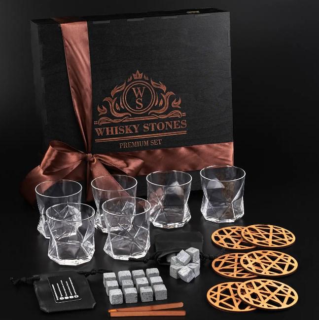 Набор камней для виски Whiskey Stones 24 шт. и 6 стаканов Bormioli Rocco Cassiopea 330 мл - фото 2