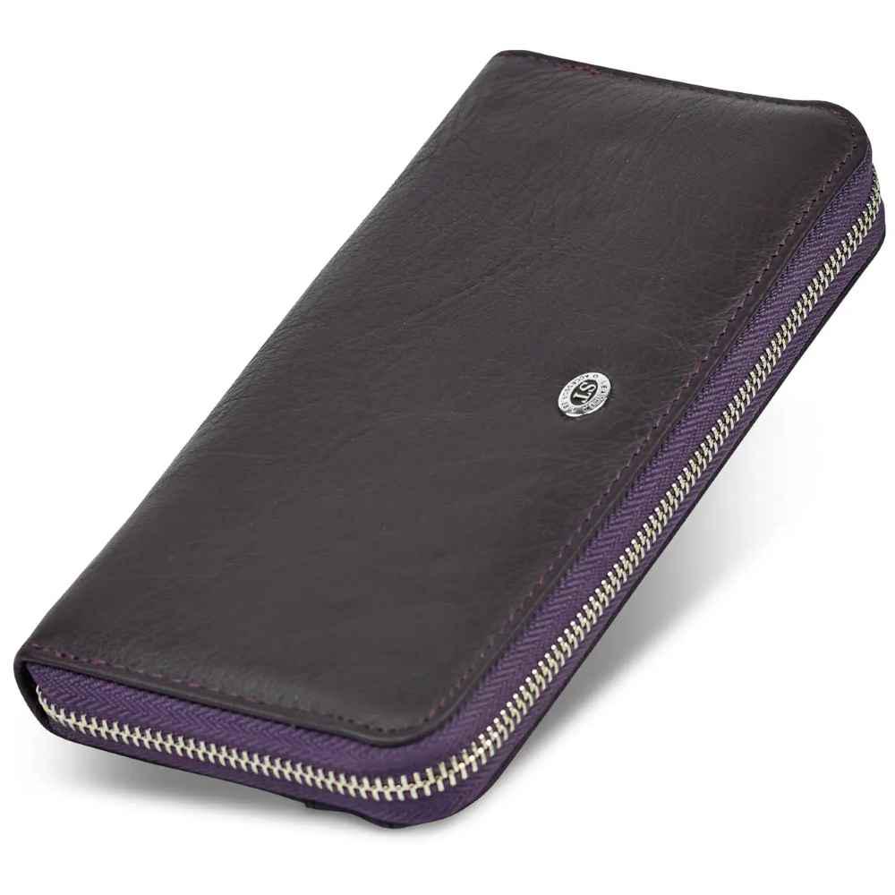 Кошелек женский из натуральной кожи ST Leather ST201 Фиолетовый