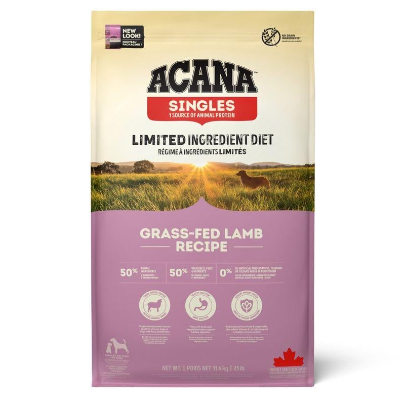 Корм сухой Acana Singles Grass-Fed Lamb для собак с чувствительным травлением монопротеин ягненок 11,4 кг (3236774003)