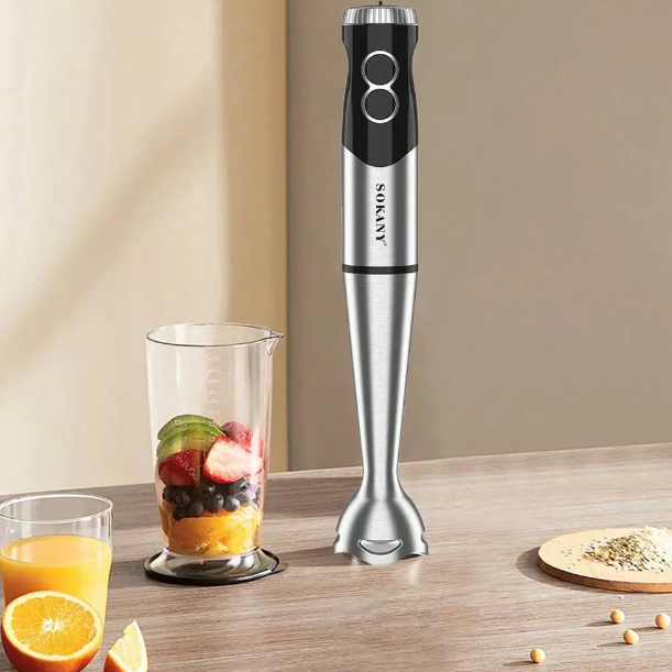 Блендер погружной SOKANY SK-02006 2 скорости Turbo нержавеющая сталь 800 Вт (2777349921) - фото 4 Блендер погружной SOKANY SK-02006 2 скорости Turbo нержавеющая сталь 800 Вт (2777349921) - фото 4