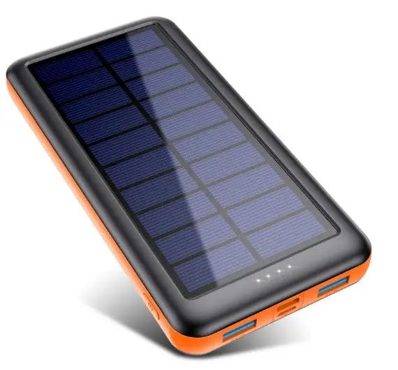 Портативний зарядний пристрій Solar 26800 mAh HX160S4 з сонячною панеллю Orange (0057) - фото 2