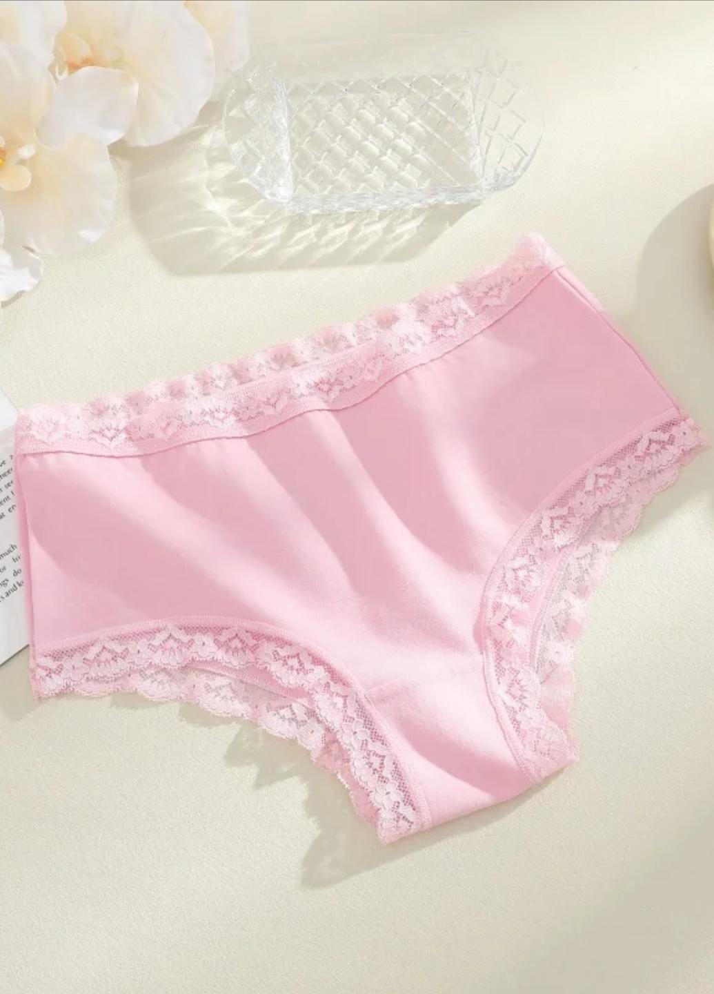 Трусики слипы женские хлопковые с кружевом Comfort Inspiration L Розовый (1954-46-05)