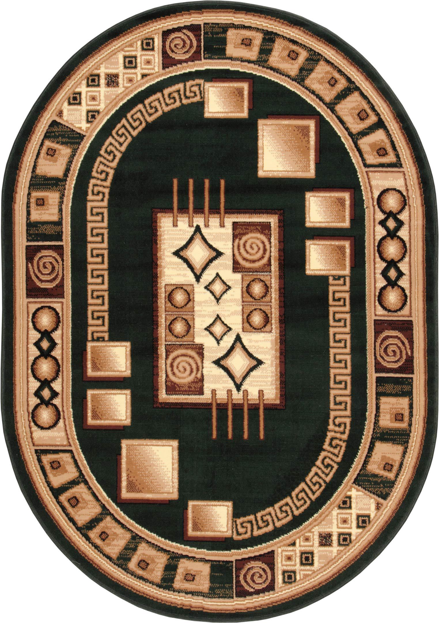 Ковер Karat Gold 364/32 1,4x2 м овальный Зеленый (00-00008344)