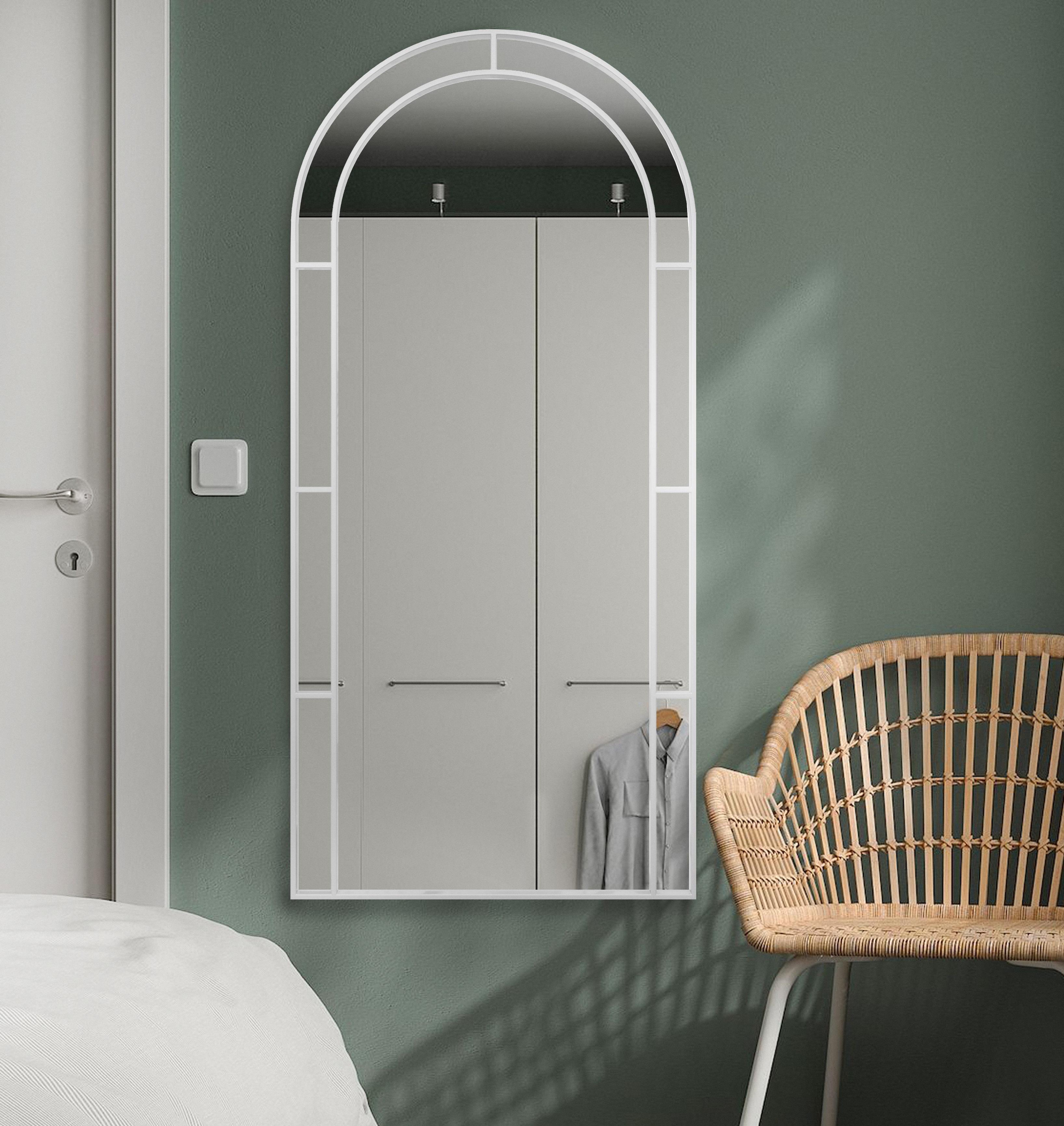 Зеркало Art-com двойная Арка ростовая в металлической рамке 1500х700 мм Белый (МР10)