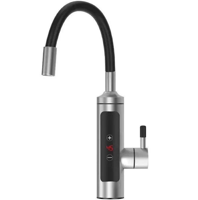 Водонагрівач проточний DT-169 з гнучким краном та екраном металевий (28749748)