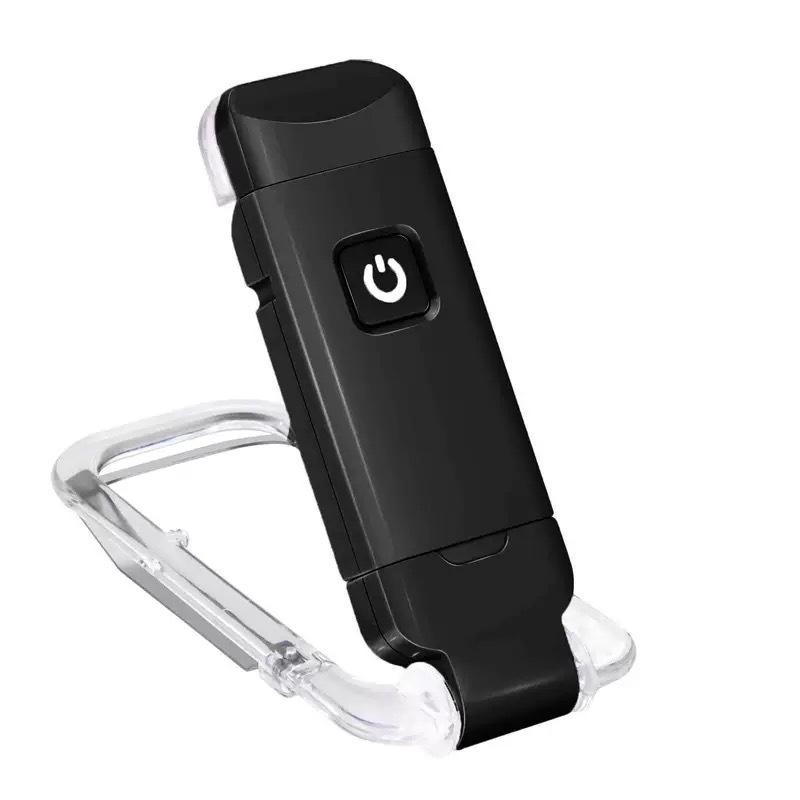 Аккумуляторная LED лампа прищепка для чтения USB/3 режима Черный (2991770417)