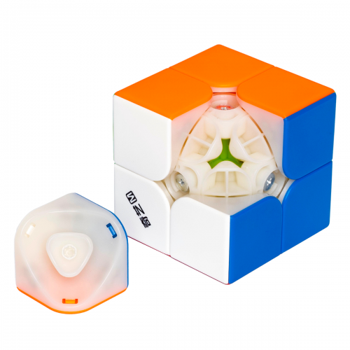 Головоломка кубик QiYi M Pro 2х2 Magnetic stickerless 2х2 магнитный без наклеек (137799) - фото 5 Головоломка кубик QiYi M Pro 2х2 Magnetic stickerless 2х2 магнитный без наклеек (137799) - фото 5