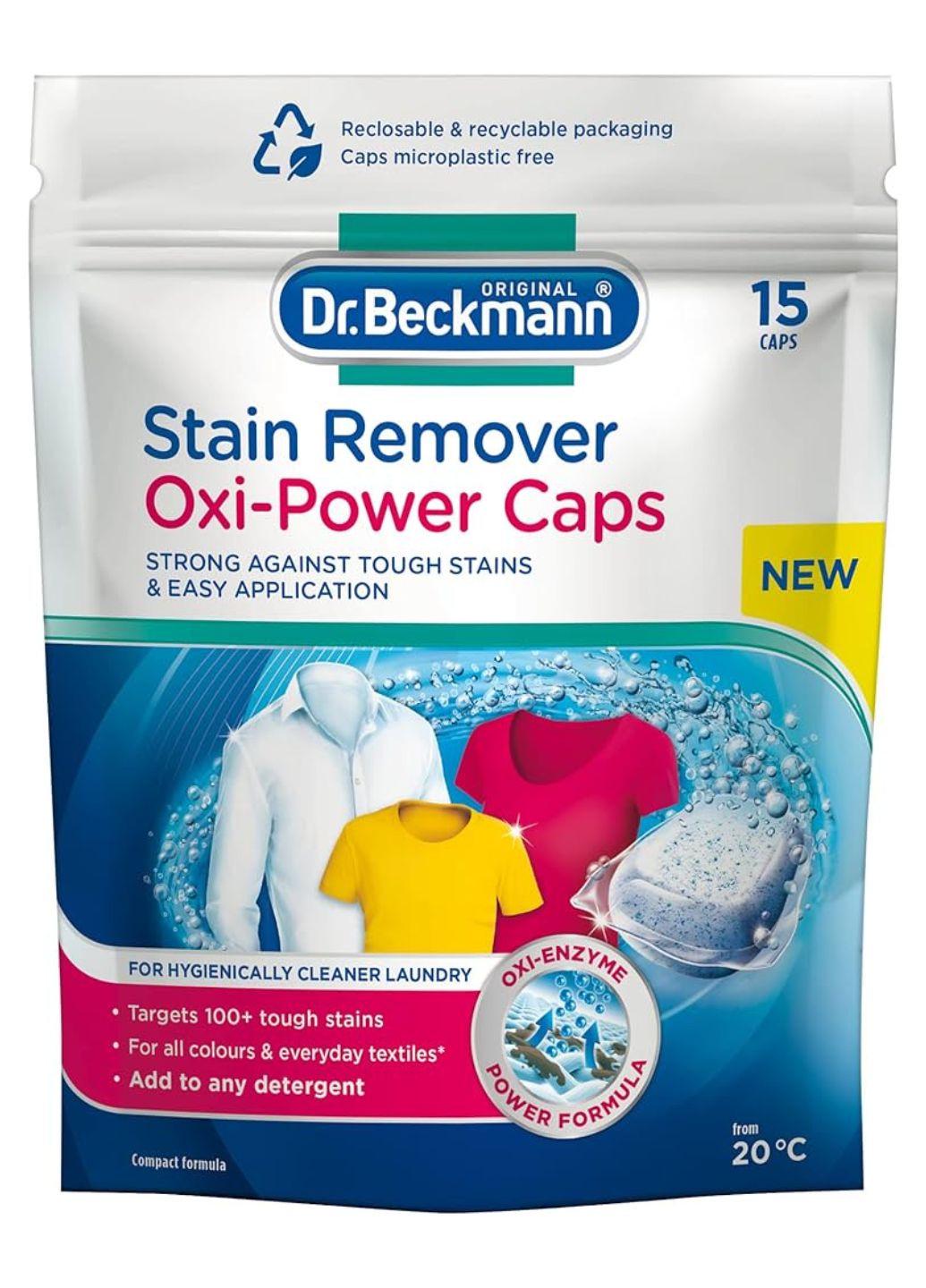 Капсули для виведення плям Dr. Beckmann Stain Remover Oxi-Power Caps 15 шт. (Е-01772)