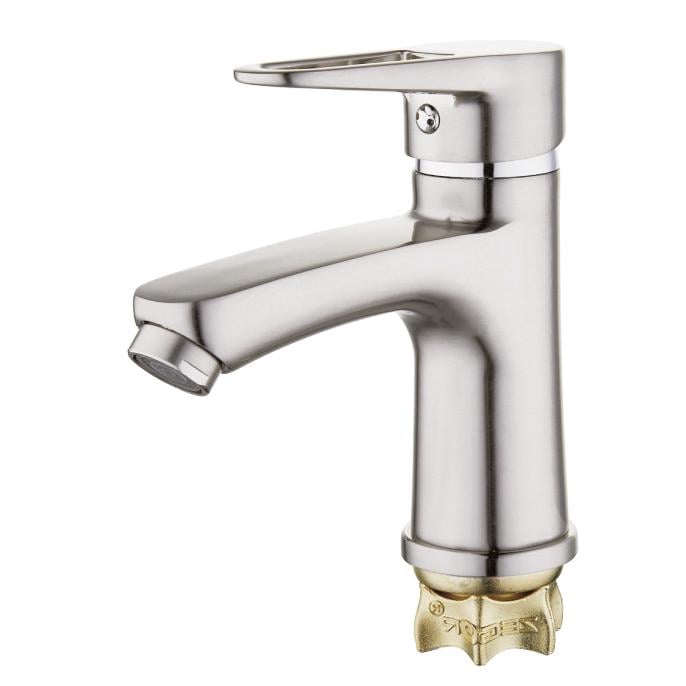 Змішувач для умивальника Zegor PUD1-A045KH одноважільний Сатин - фото 2 Змішувач для умивальника Zegor PUD1-A045KH одноважільний Сатин - фото 2