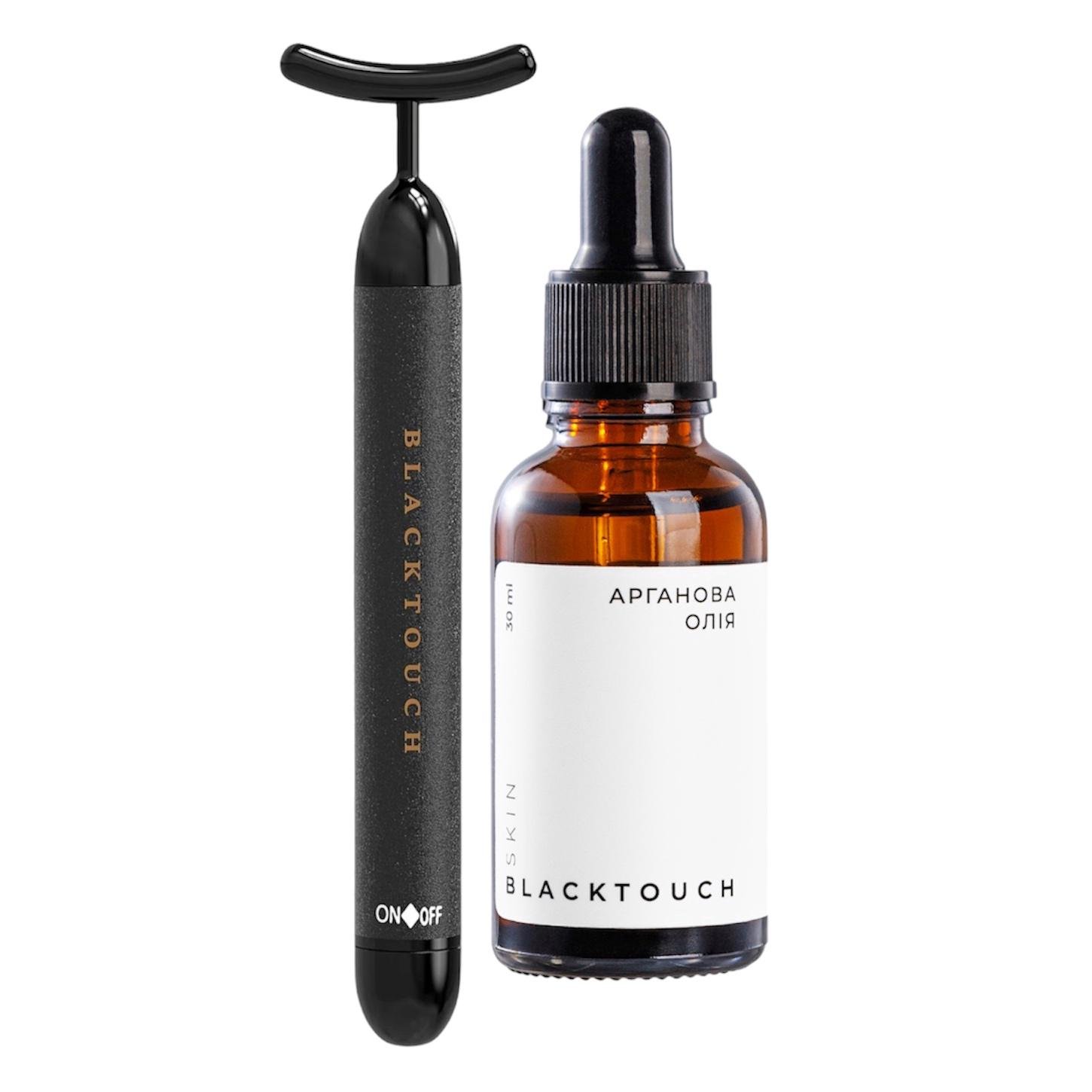 Комплект BlackTouch Pulse Beauty Bar імпульсний вібромасажер для обличчя та арганова олія (1019)