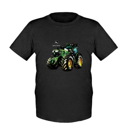 Футболка детская John Deere Tractor and logo 116 см Черный (11236809-2-169142-XS)