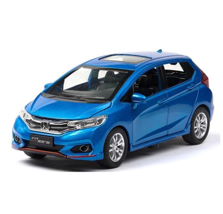 Модель автомобиля Honda Fit GK5 1:32 шестидверная Синий