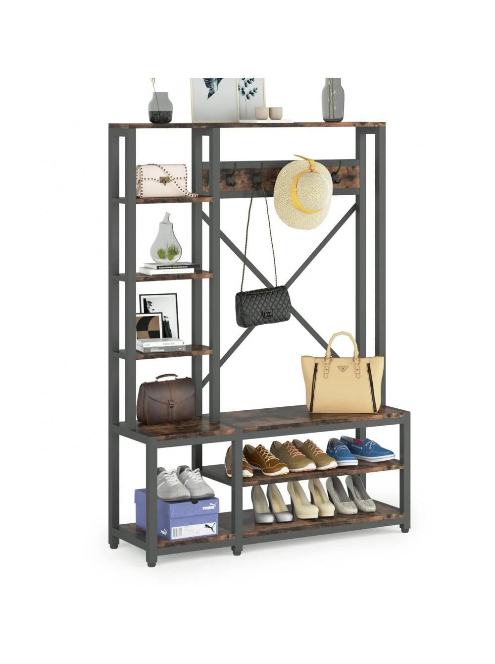 Вешалка для прихожей 4в1 с полками 180х120х40 см (F1416) Вешалка для прихожей 4в1 с полками 180х120х40 см (F1416)