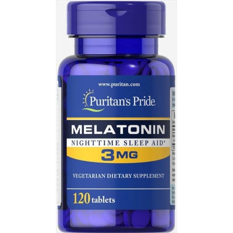 Натуральна добавка Puritan's Melatonin Pride 3 мг 120 таблеток (PTP-17903)