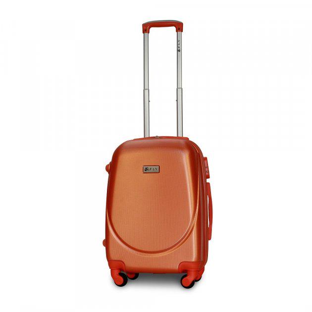 Валіза пластикова Fly 310 S на 4 колесах Помаранчевий (CEKRBFL310SM4ORA) - фото 2 Валіза пластикова Fly 310 S на 4 колесах Помаранчевий (CEKRBFL310SM4ORA) - фото 2
