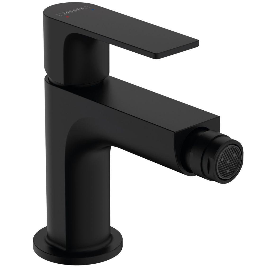 Змішувач для біде Hansgrohe Rebris E з донним клапаном pop-up Black Matt (72211670)