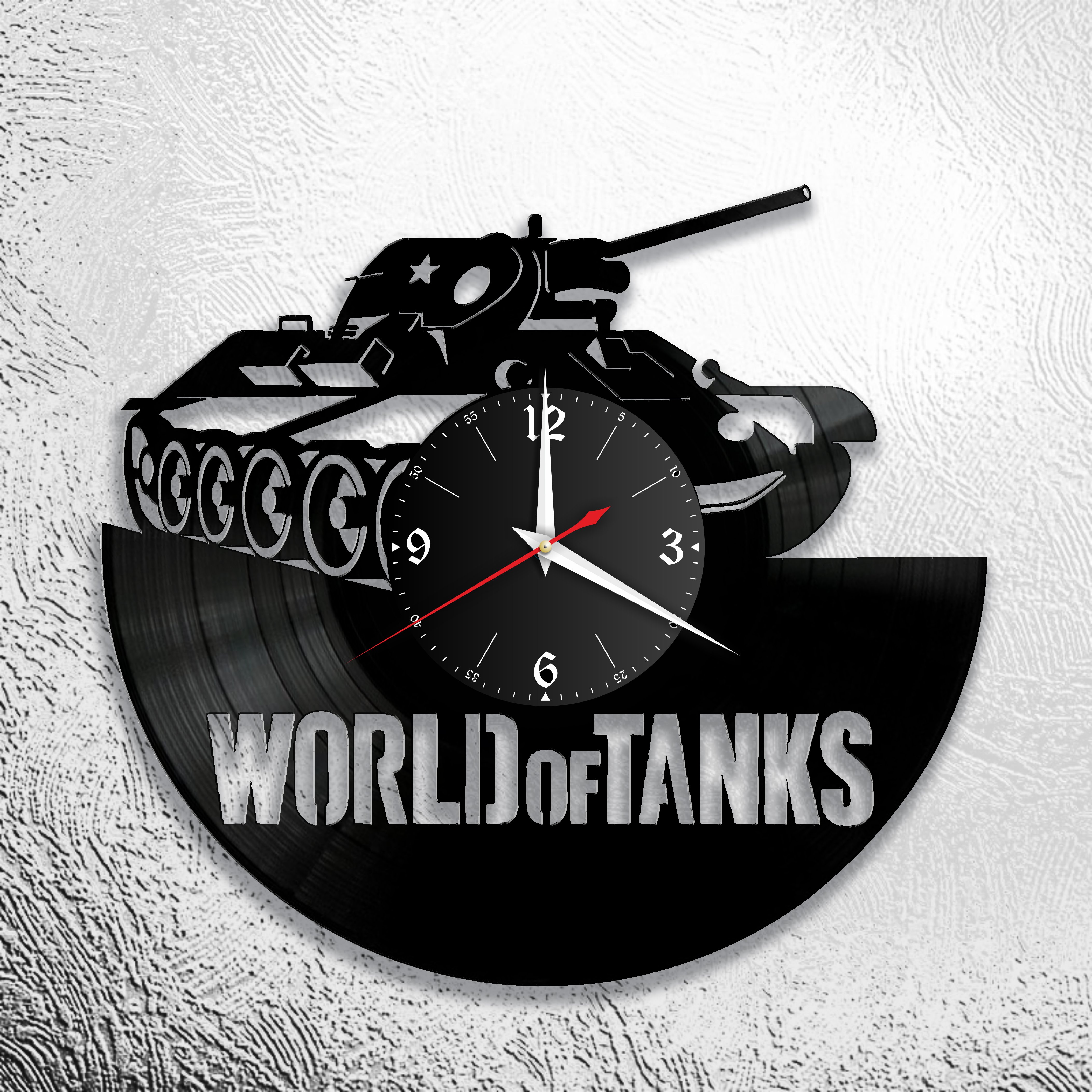 Часы настенные WOT 1002 из виниловой пластинки
