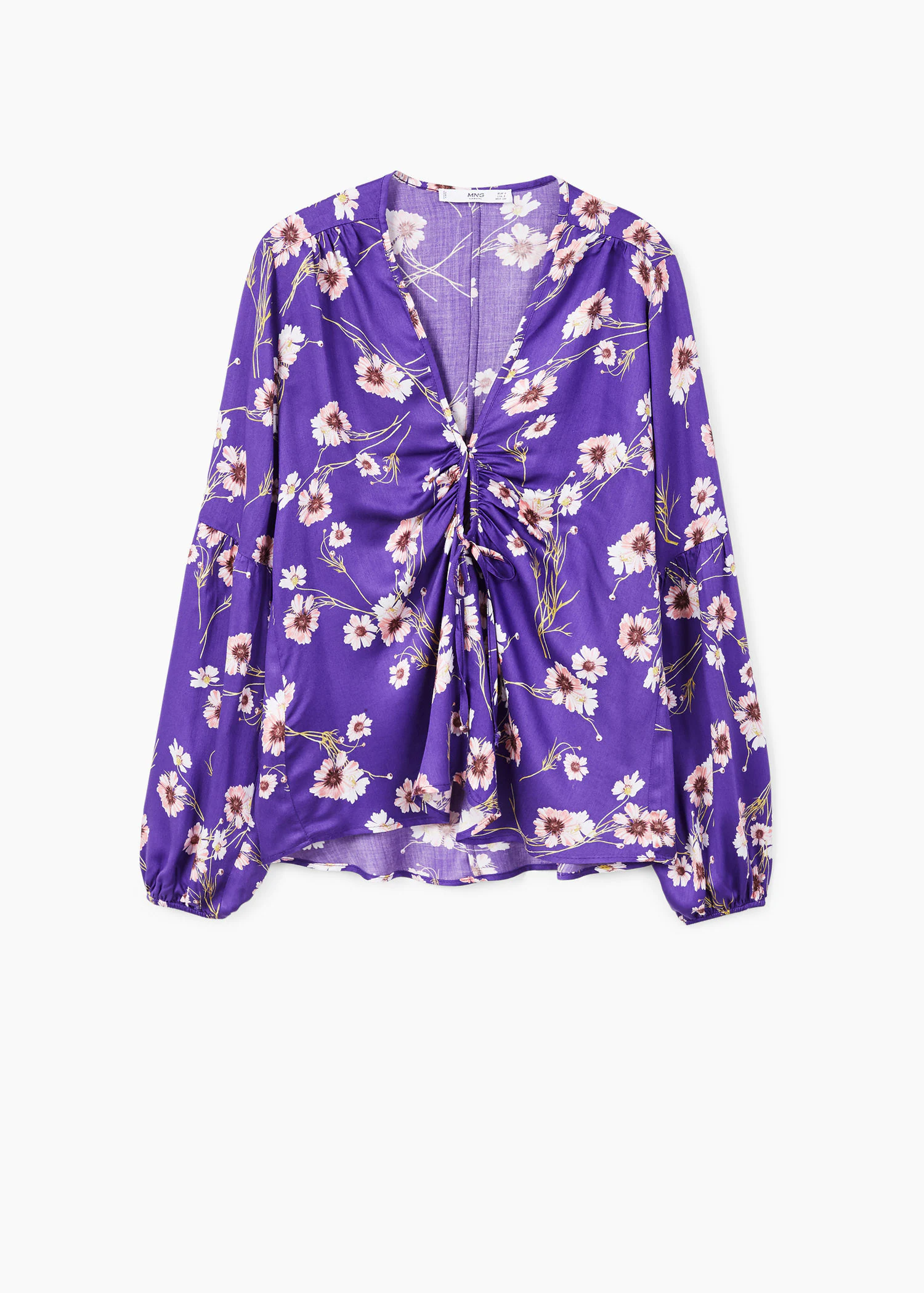 Блузка Mango M Фиолетовый (2000000822136) - фото 5 Блузка Mango M Фиолетовый (2000000822136) - фото 5